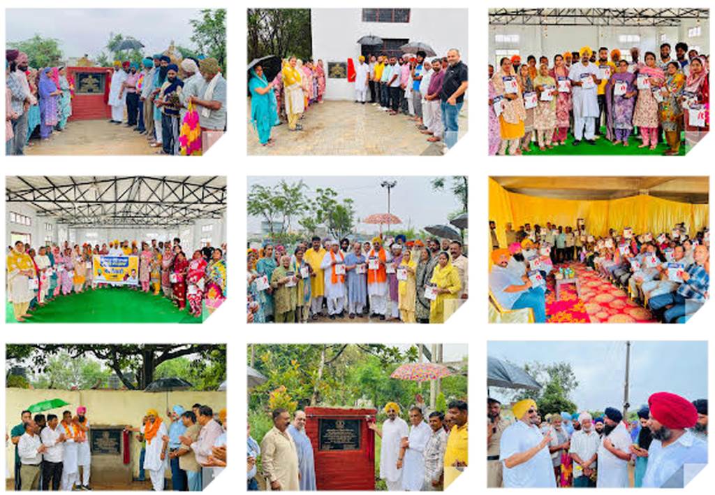 Under the Lok Milni program MLA Kuljit Singh Randhawa listened to the problems of the people in various villages of Derabassi constituency